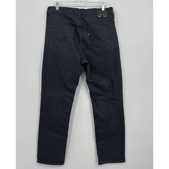 Levi Strauss & Co 541 Denim Jeans Straight Leg Zip Fly Black Size W33 L32 - Picture 7 of 11